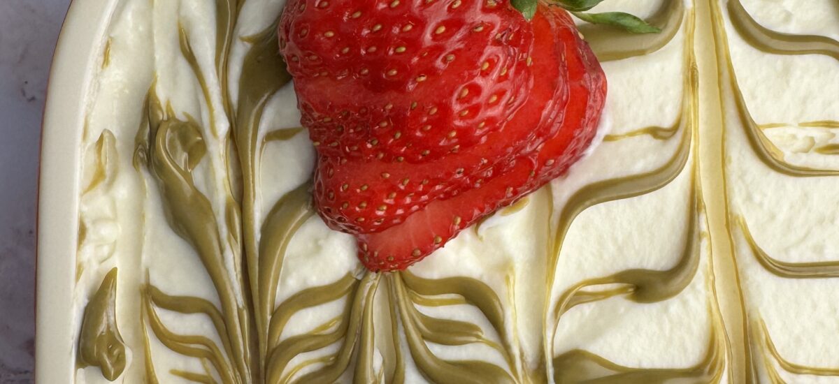 No Bake Strawberry Pistachio Tiramisu (No Egg No Alcohol)
