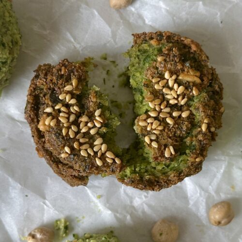 falafel broken in half